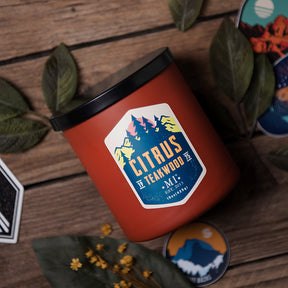 Manly Indulgence All American Citrus Teakwood candle