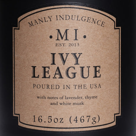 Manly Indulgence Classic collection Ivy League Candles